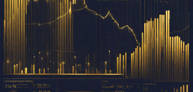 graphs in navy and gold